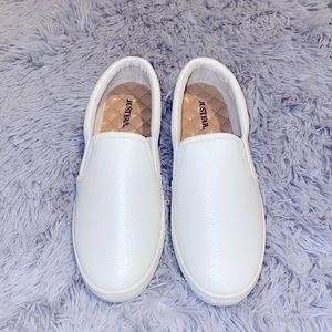 Women’s White Slip on’s Brand New